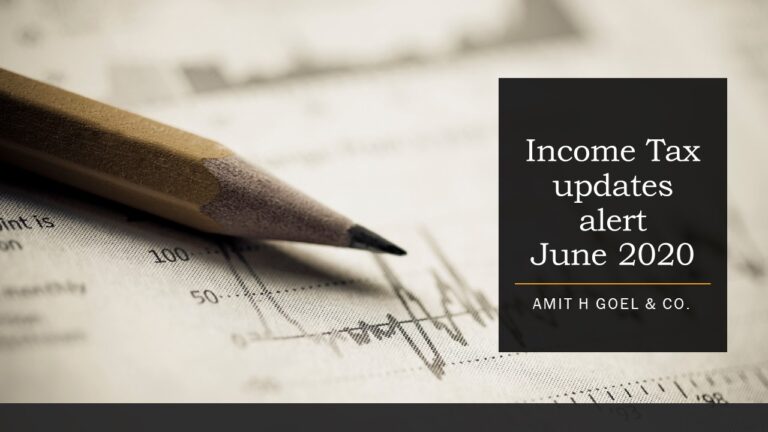 Income Tax updates alert June 2020