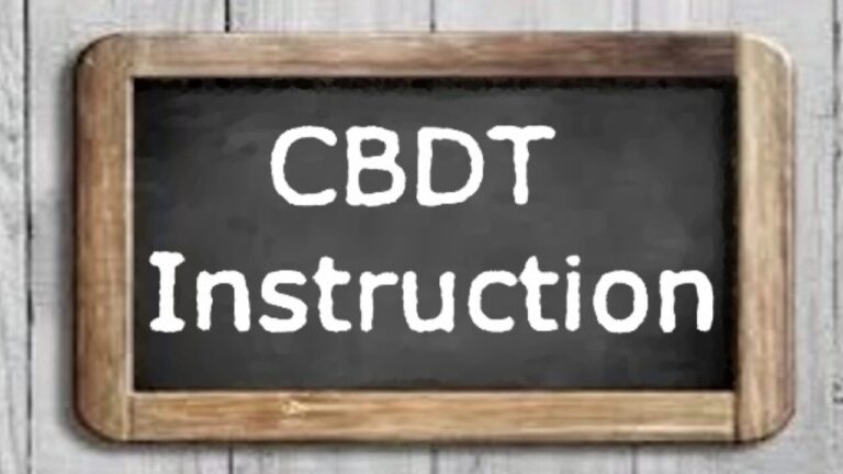 CBDT Instruction No. 1-2022 – 11 May 2022