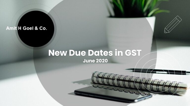 GST Due Date extended June 2020